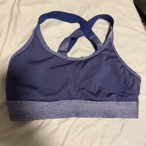 Aerie Adjustable sport bra - blue glitter